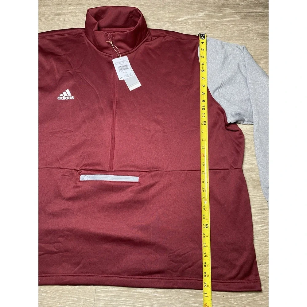 *NWT Men Size 4XL Adidas‎ Texas A&M Team Issue 1/4 Zip Pullover HI3072 Maroon